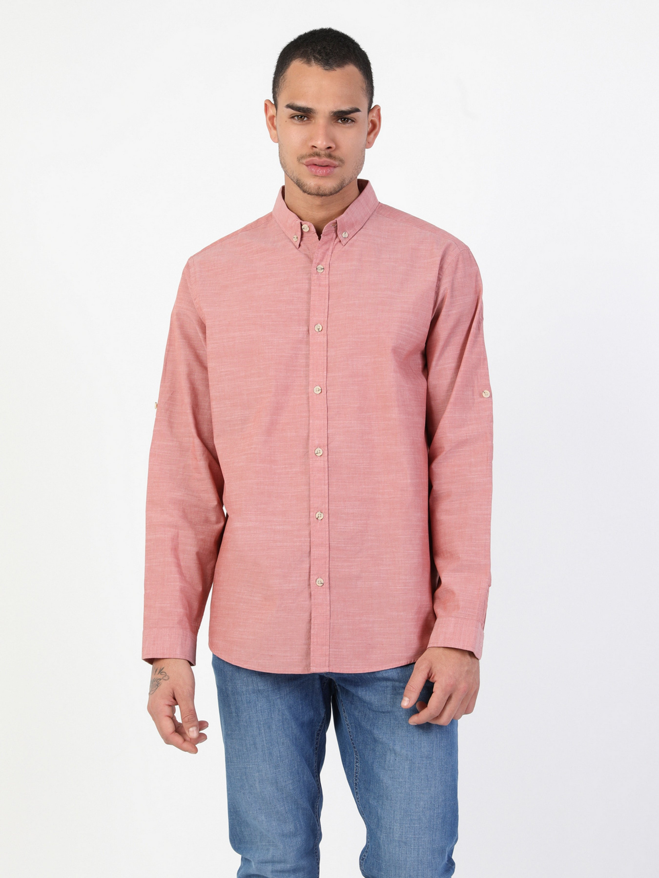 Рубашка повседневная Colin’s модель CL1042513BRC Рубашка повседневная Colin’s модель CL1042513BRC Фото