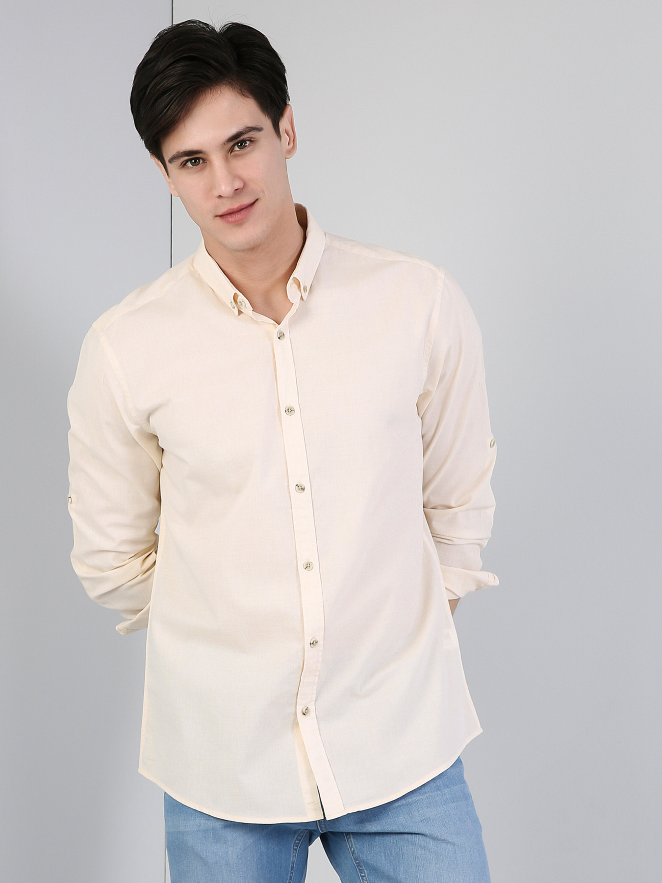 Сорочка Colin’s модель CL1042513YLW Фото