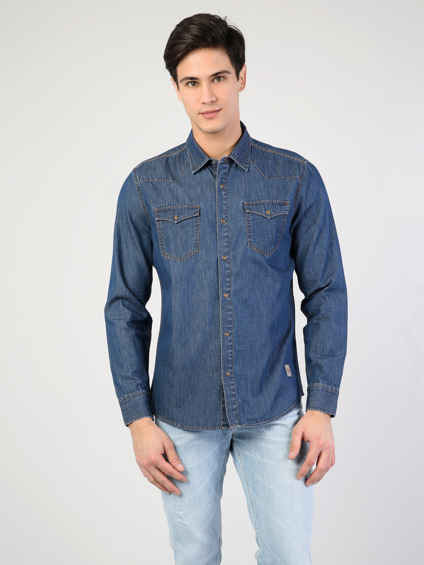 Рубашка повседневная Colin’s модель CL1042677DN40232 Фото