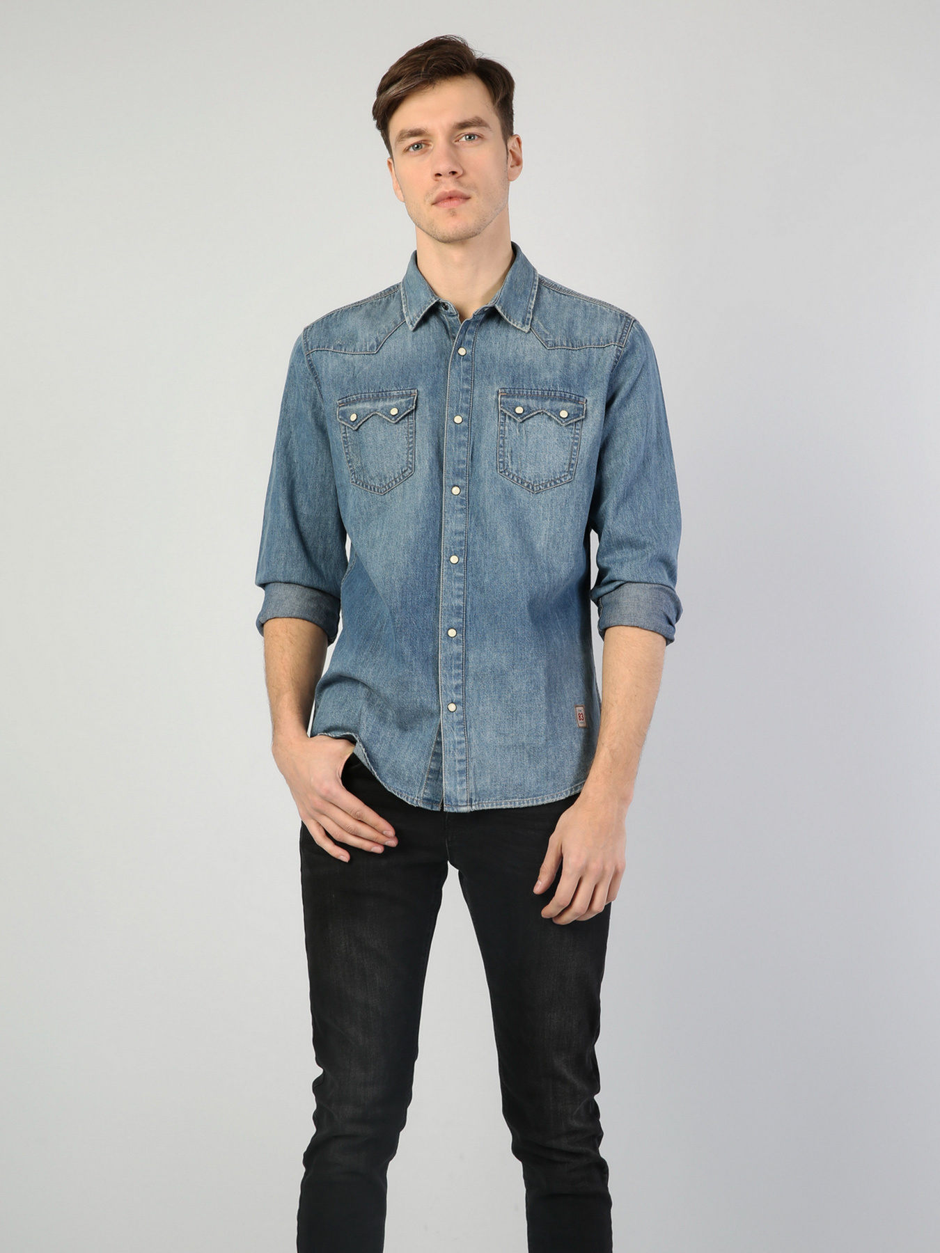 Рубашка повседневная Colin’s модель CL1042678DN40231 Фото