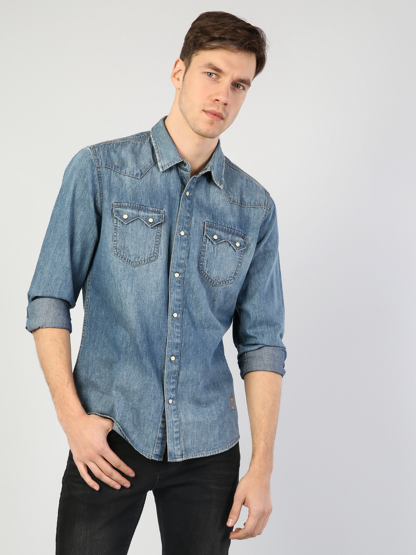 Рубашка повседневная Colin’s модель CL1042678DN40231 Фото