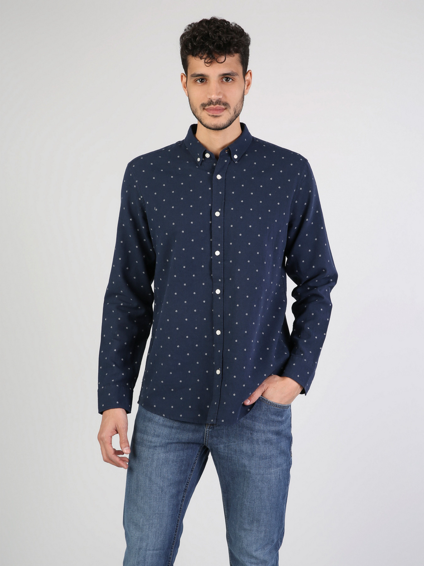 Рубашка повседневная Colin’s модель CL1043035NAV Фото