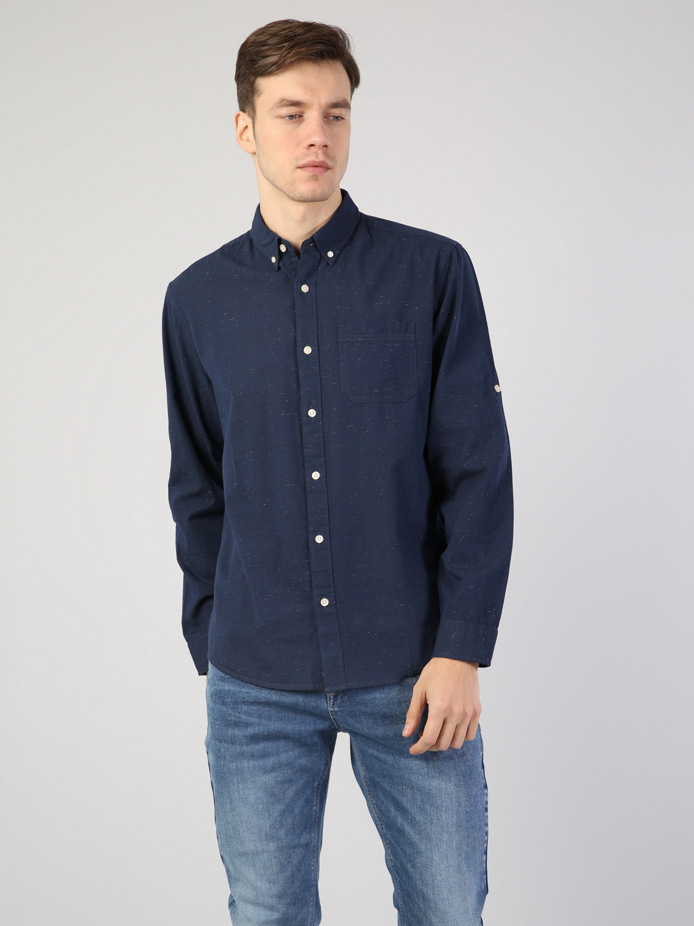Рубашка повседневная Colin’s модель CL1043452NAV Фото