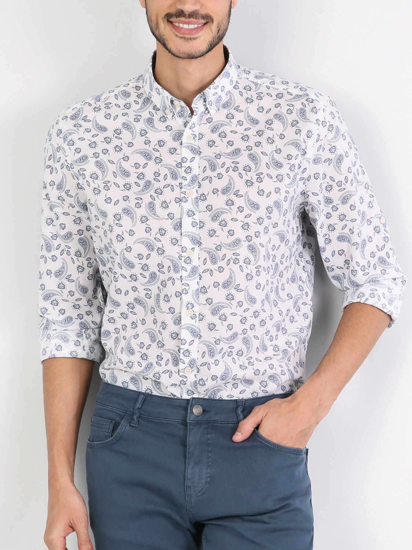 Сорочка Colin’s модель CL1043590WHT Фото