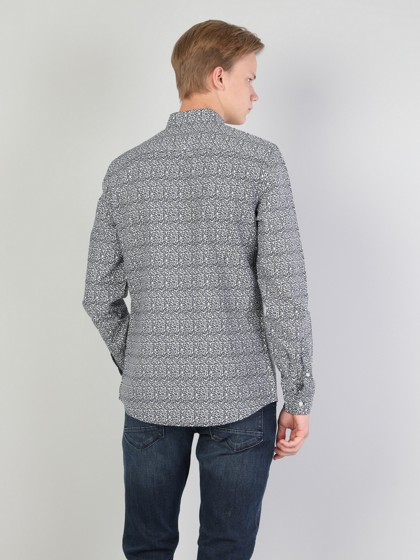 Рубашка повседневная Colin’s модель CL1044028NAV Рубашка повседневная Colin’s модель CL1044028NAV Фото