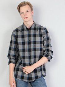 Рубашка повседневная Colin’s модель CL1044031GRA Рубашка повседневная Colin’s модель CL1044031GRA Фото