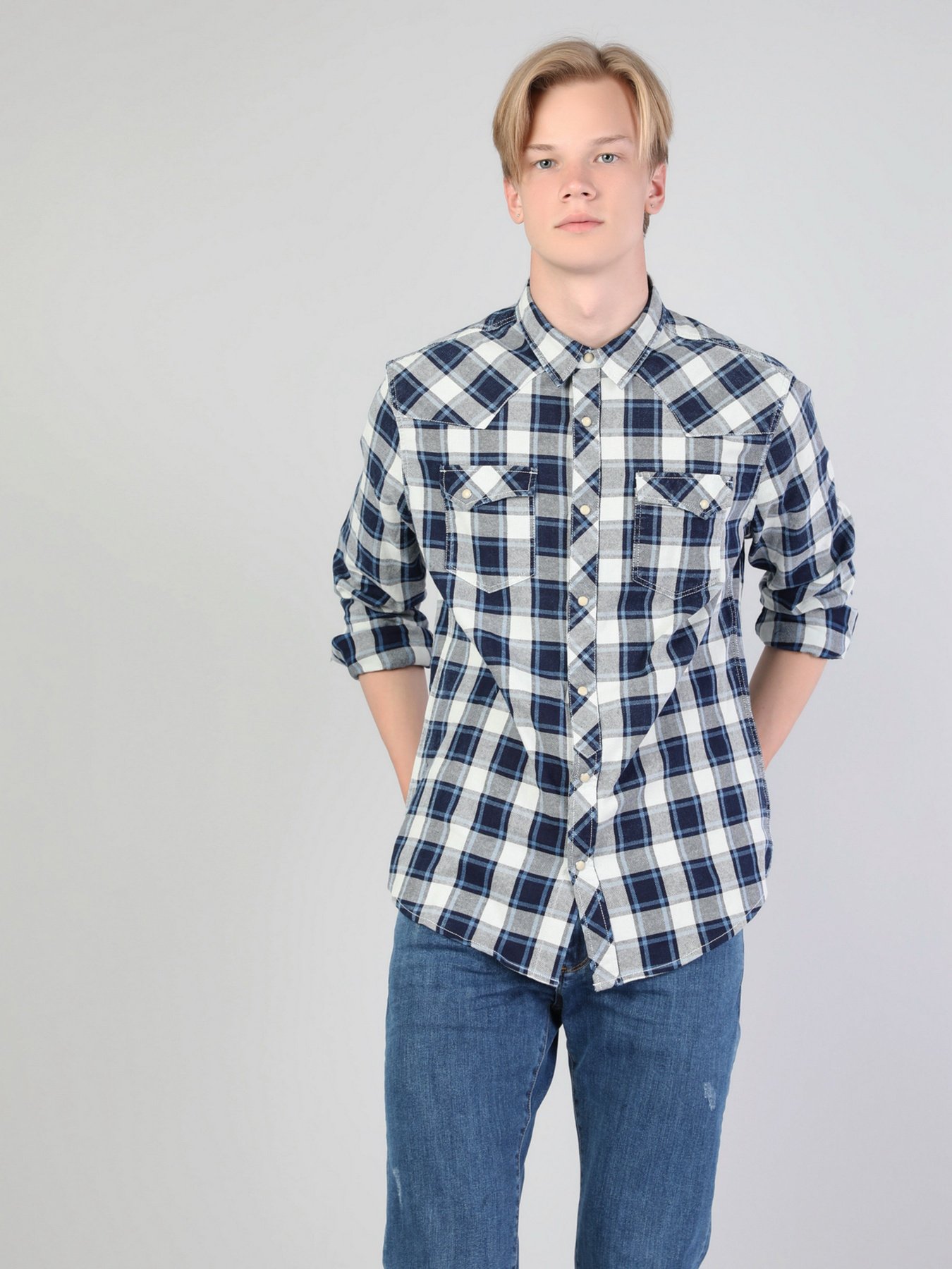 Рубашка повседневная Colin’s модель CL1044103INV Фото