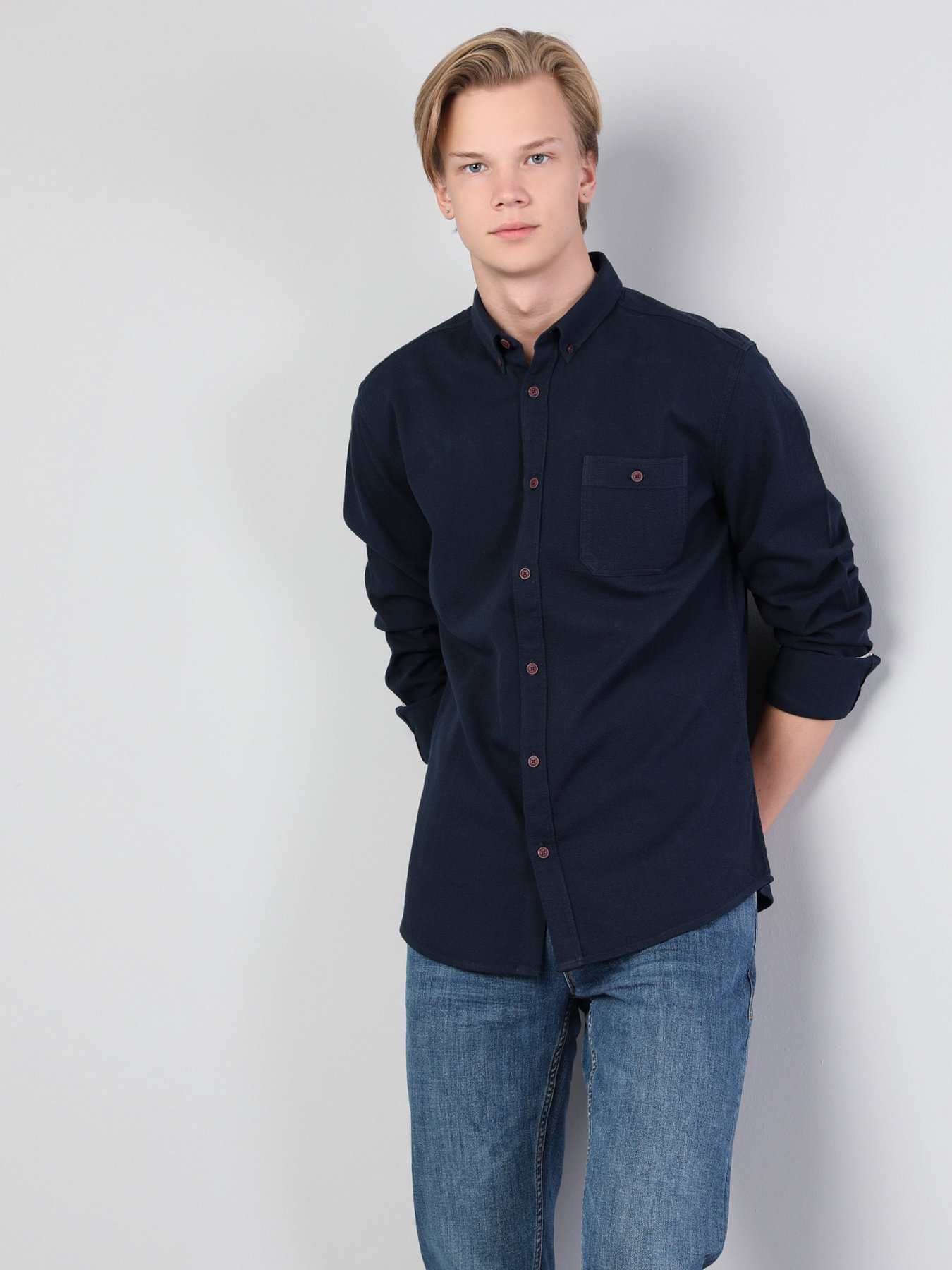Сорочка повсякденна Colin’s модель CL1044109NAV Фото