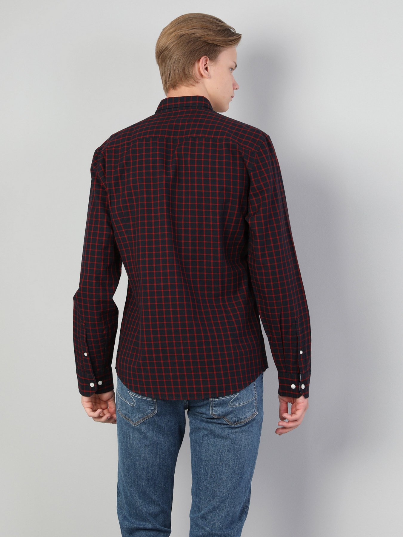 Рубашка повседневная Colin’s модель CL1044148NAV Рубашка повседневная Colin’s модель CL1044148NAV Фото