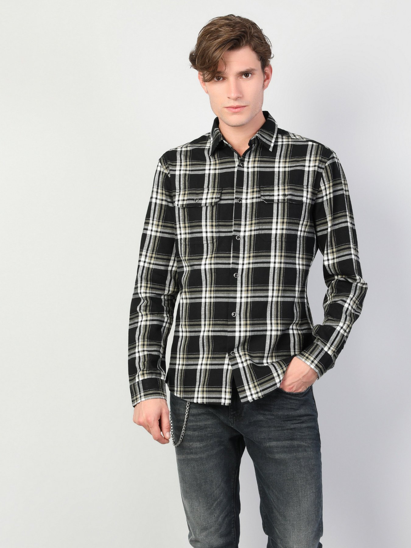 Сорочка повсякденна Colin’s модель CL1044204BLK Фото