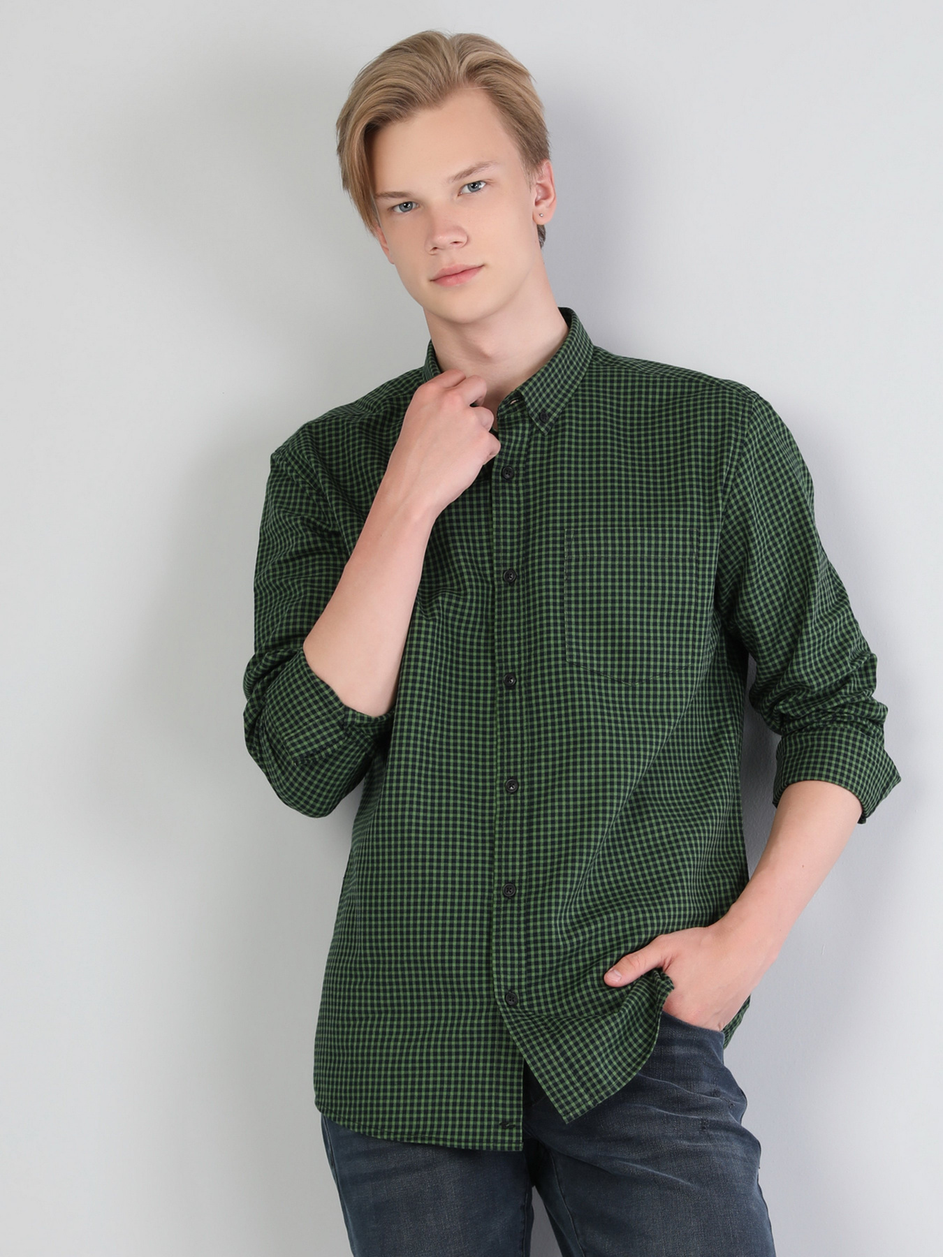 Рубашка Colin’s модель CL1044227GRN Фото
