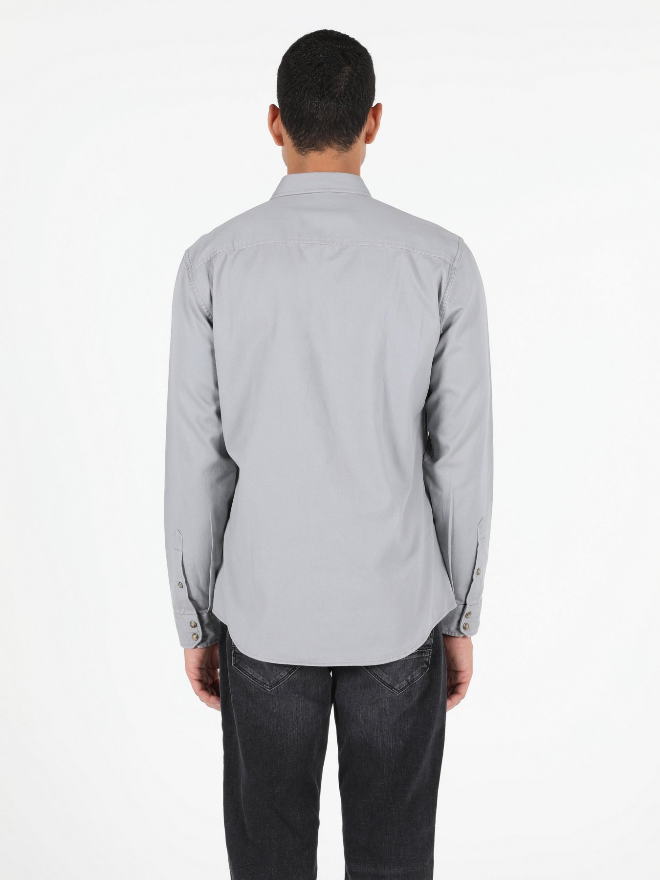 Рубашка повседневная Colin’s модель CL1044310GRA Рубашка повседневная Colin’s модель CL1044310GRA Фото