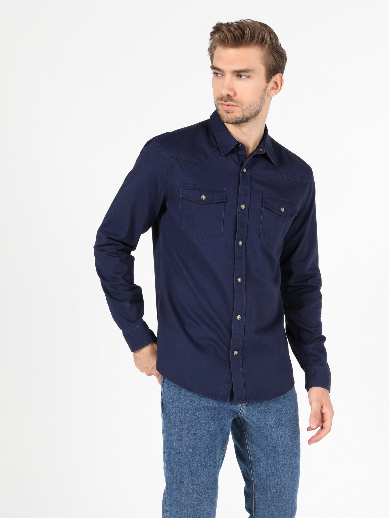 Сорочка Colin’s модель CL1044310NAV Фото