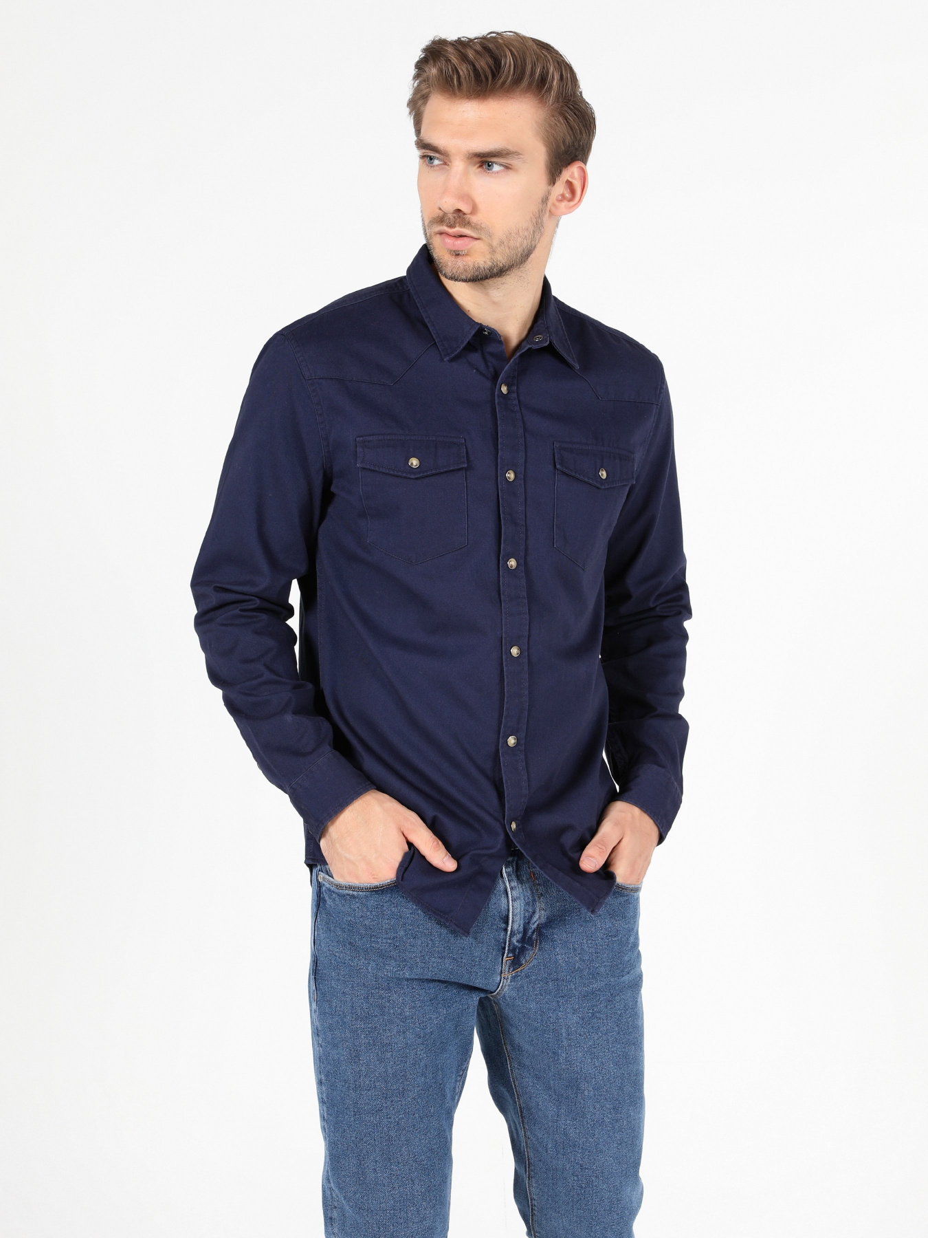 Сорочка повсякденна Colin’s модель CL1044310NAV Фото