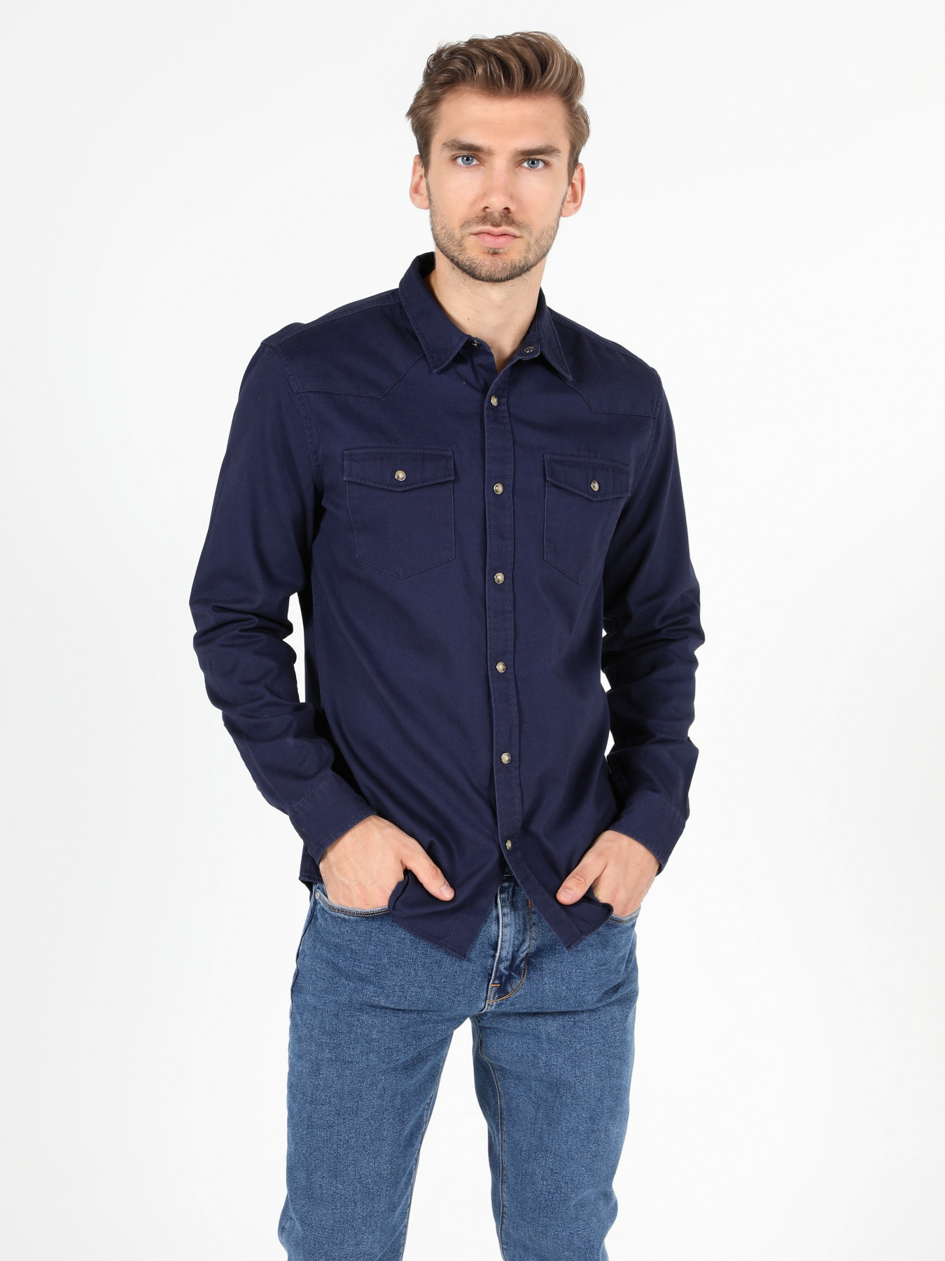 Сорочка повсякденна Colin’s модель CL1044310NAV Фото