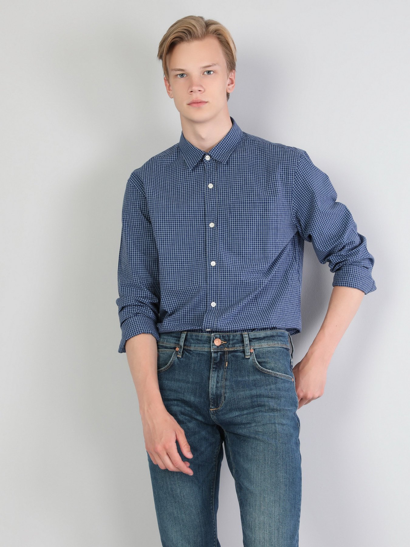 Сорочка Colin’s модель CL1044332BLU Фото