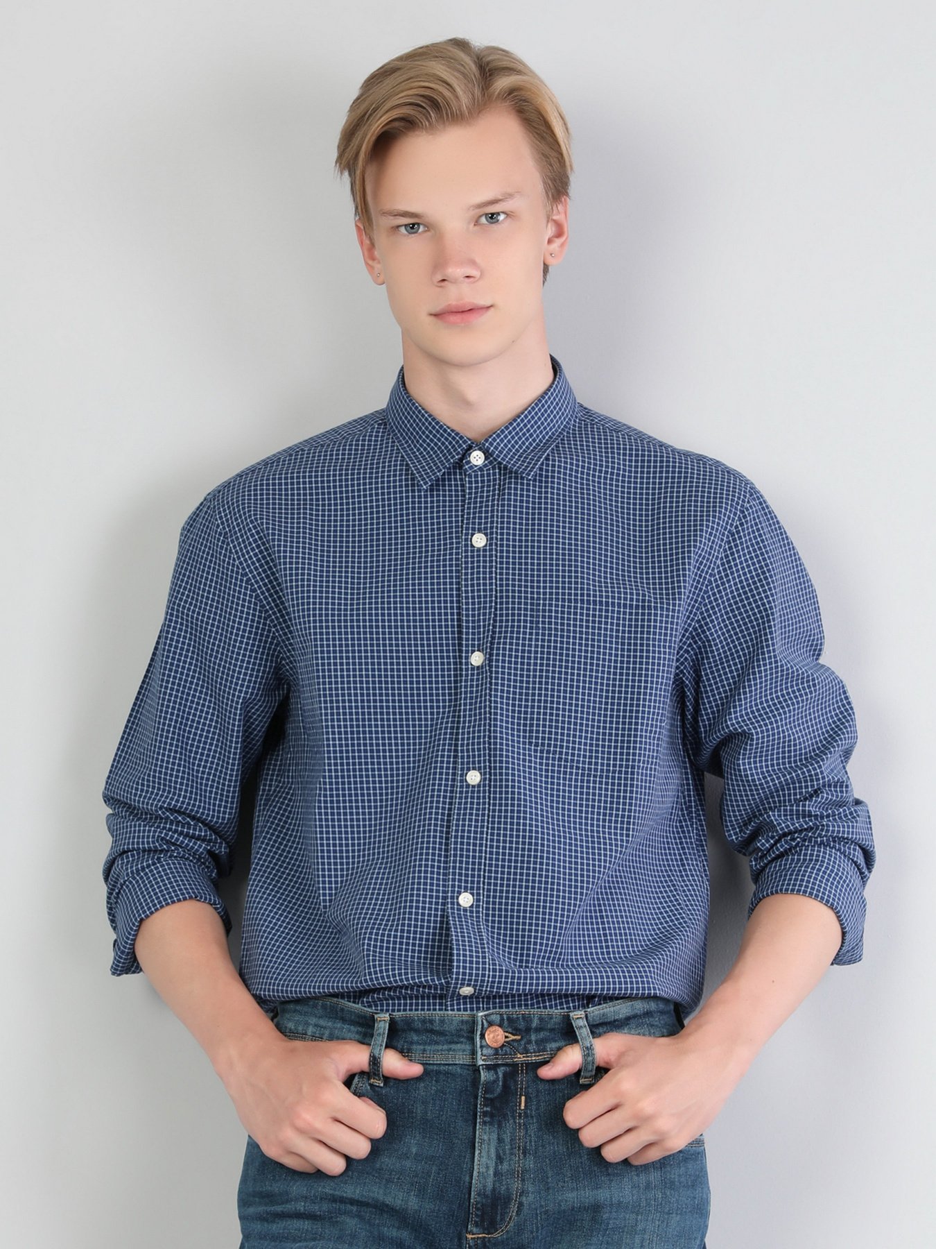 Сорочка Colin’s модель CL1044332BLU Фото