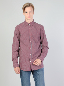 Рубашка повседневная Colin’s модель CL1044332RED Рубашка повседневная Colin’s модель CL1044332RED Фото