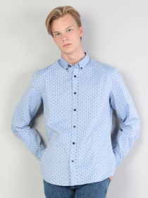 Рубашка повседневная Colin’s модель CL1044521BLE Рубашка повседневная Colin’s модель CL1044521BLE Фото