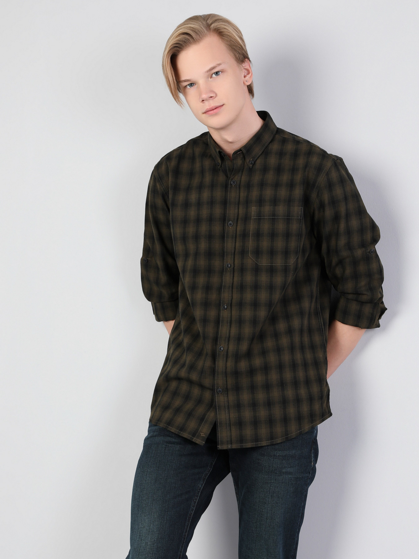 Сорочка повсякденна Colin’s модель CL1044531KHA Фото