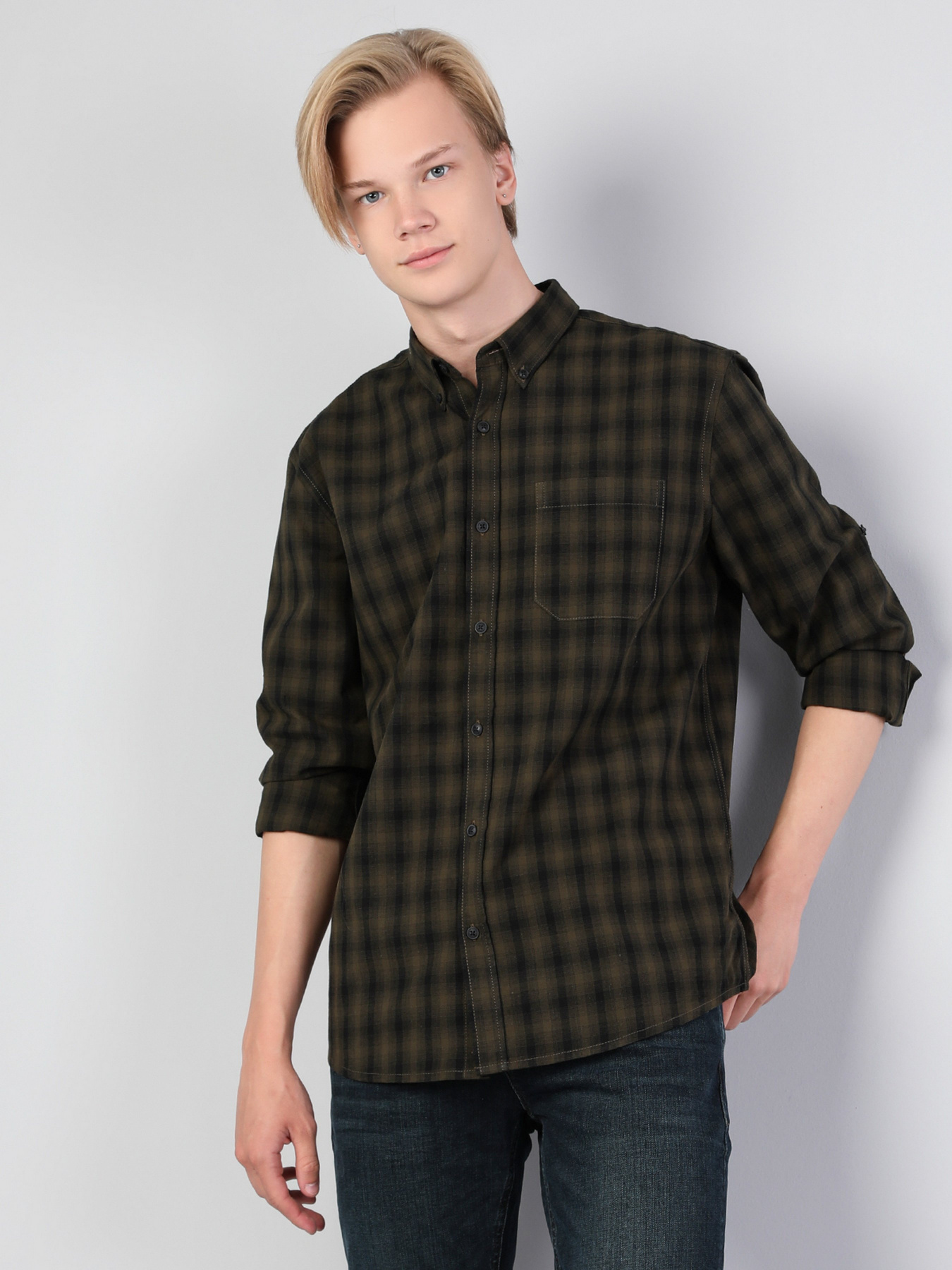 Сорочка повсякденна Colin’s модель CL1044531KHA Фото