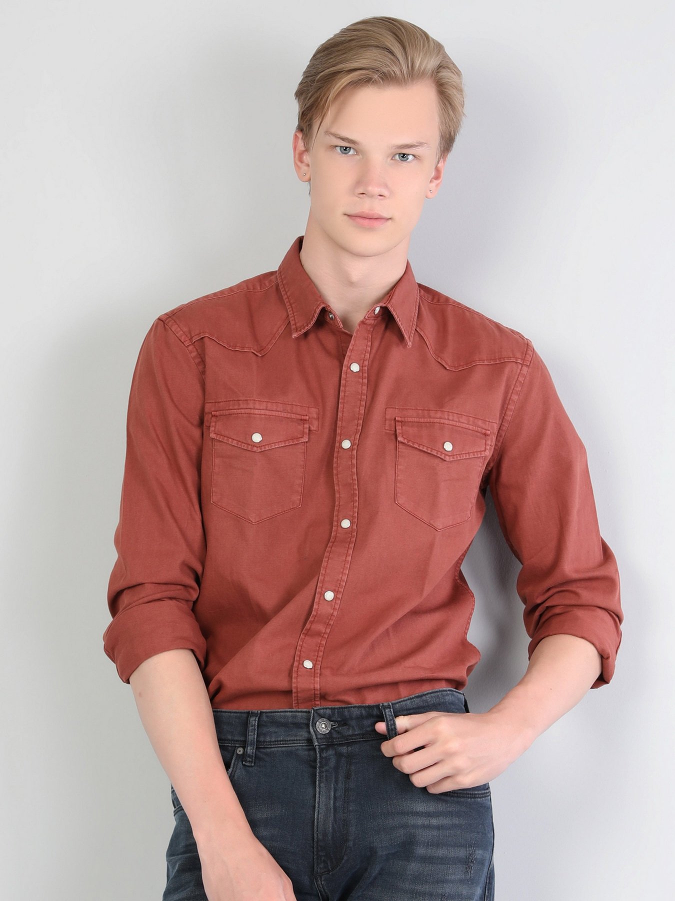 Рубашка повседневная Colin’s модель CL1044554BRC Фото