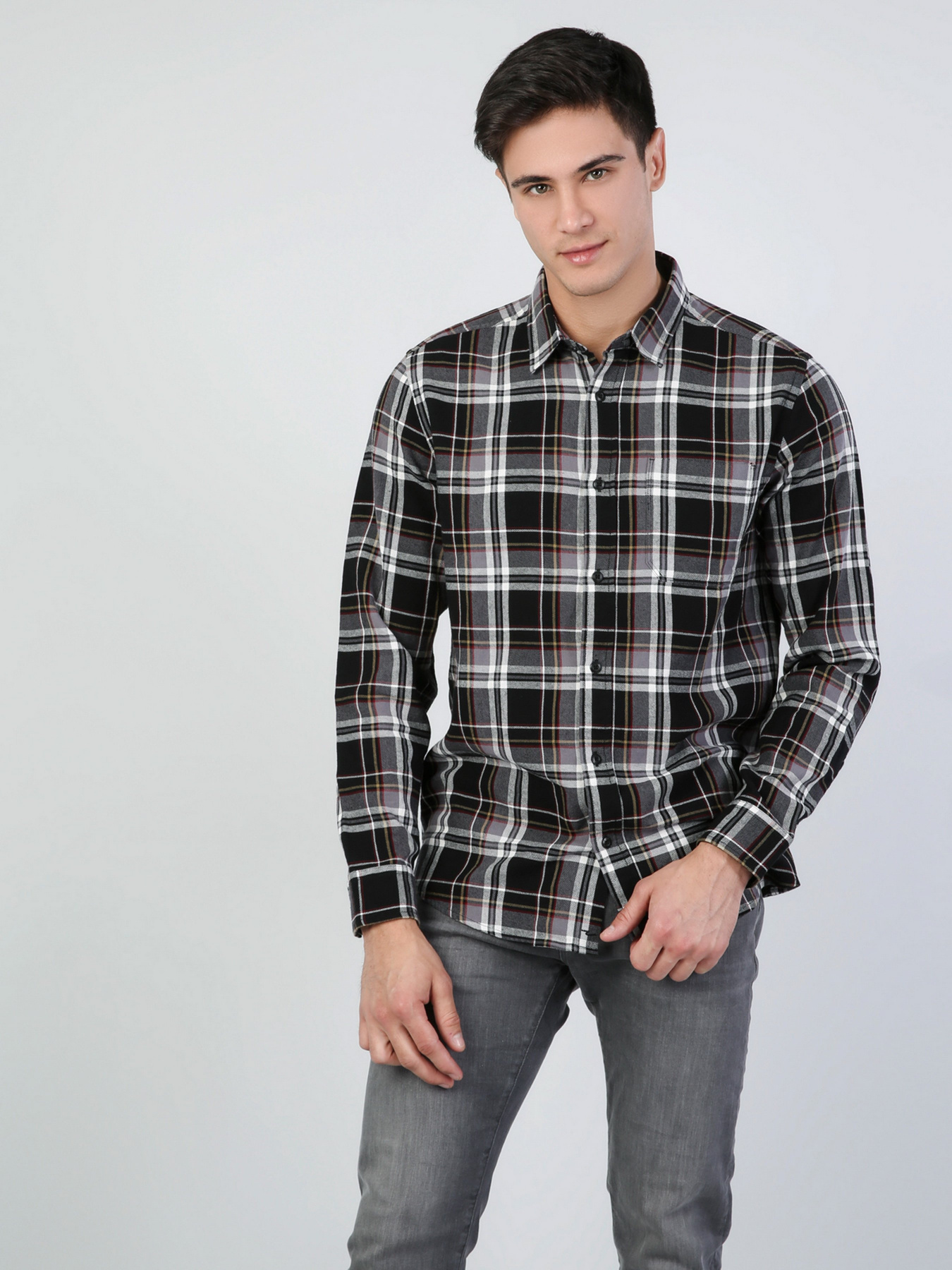 Сорочка Colin’s модель CL1044771BLK Фото