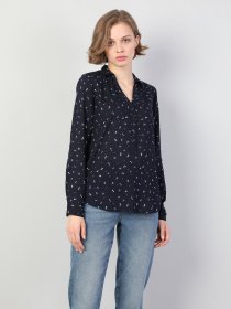 Рубашка повседневная Colin’s модель CL1044818NAV Рубашка повседневная Colin’s модель CL1044818NAV Фото