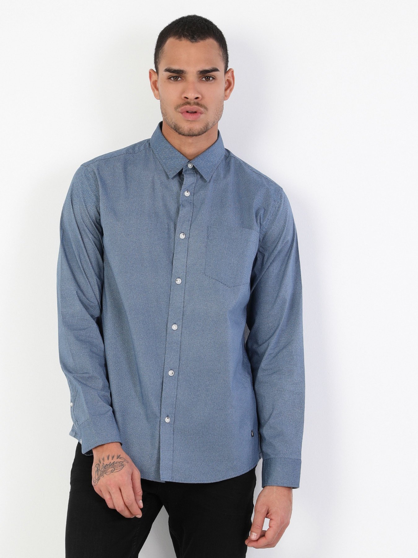 Сорочка Colin’s модель CL1045317BLE Фото