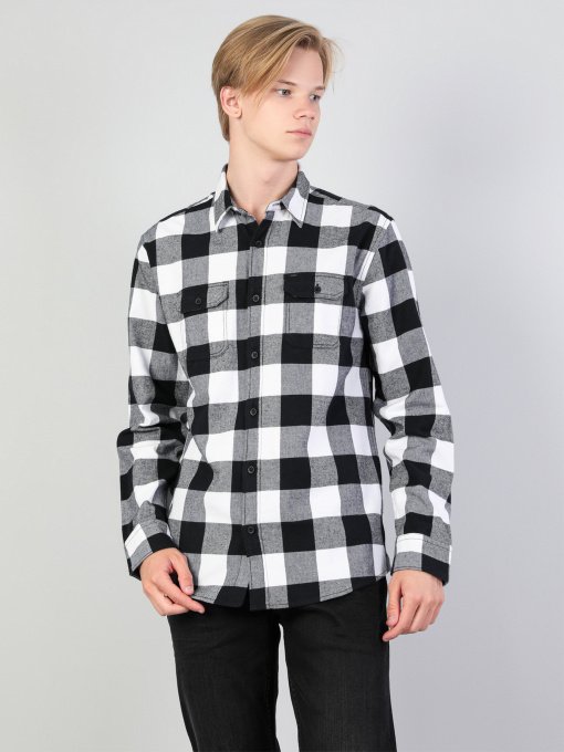 Рубашка повседневная Colin’s модель CL1045319BLK Фото