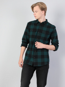 Рубашка повседневная Colin’s модель CL1045319GRN Фото