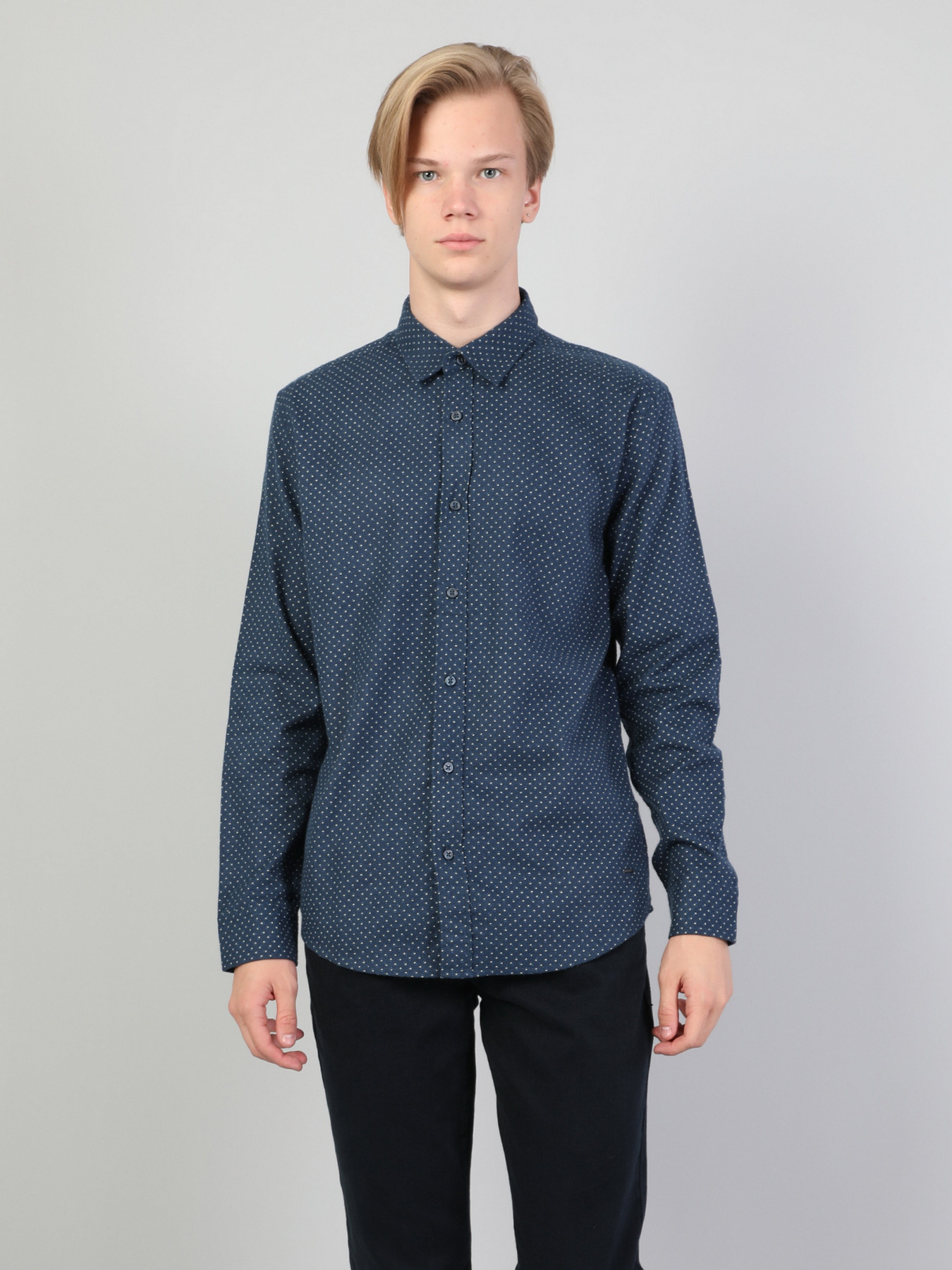 Рубашка повседневная Colin’s модель CL1045321NAV Рубашка повседневная Colin’s модель CL1045321NAV Фото