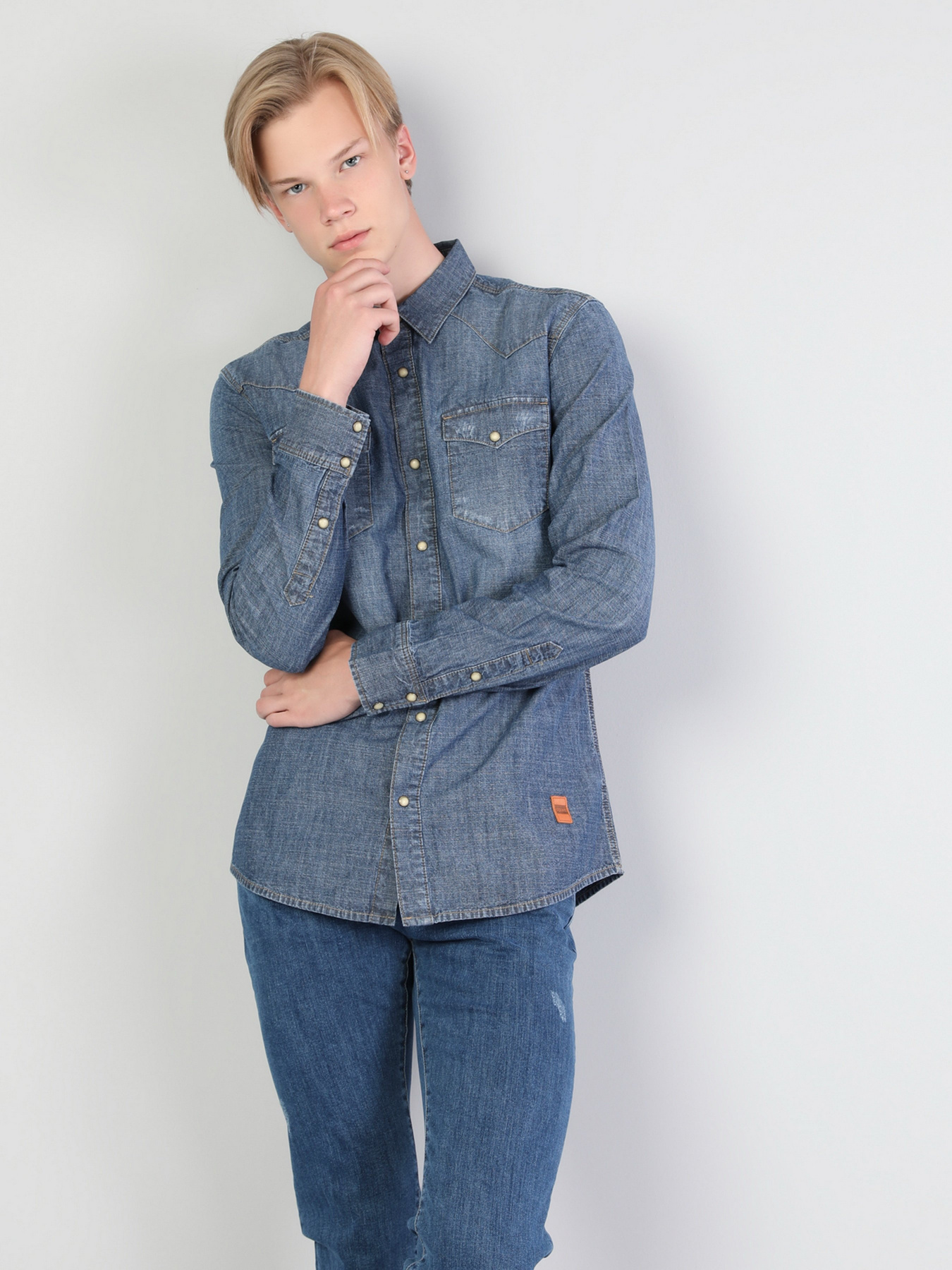 Рубашка повседневная Colin’s модель CL1045441DN40600 Фото