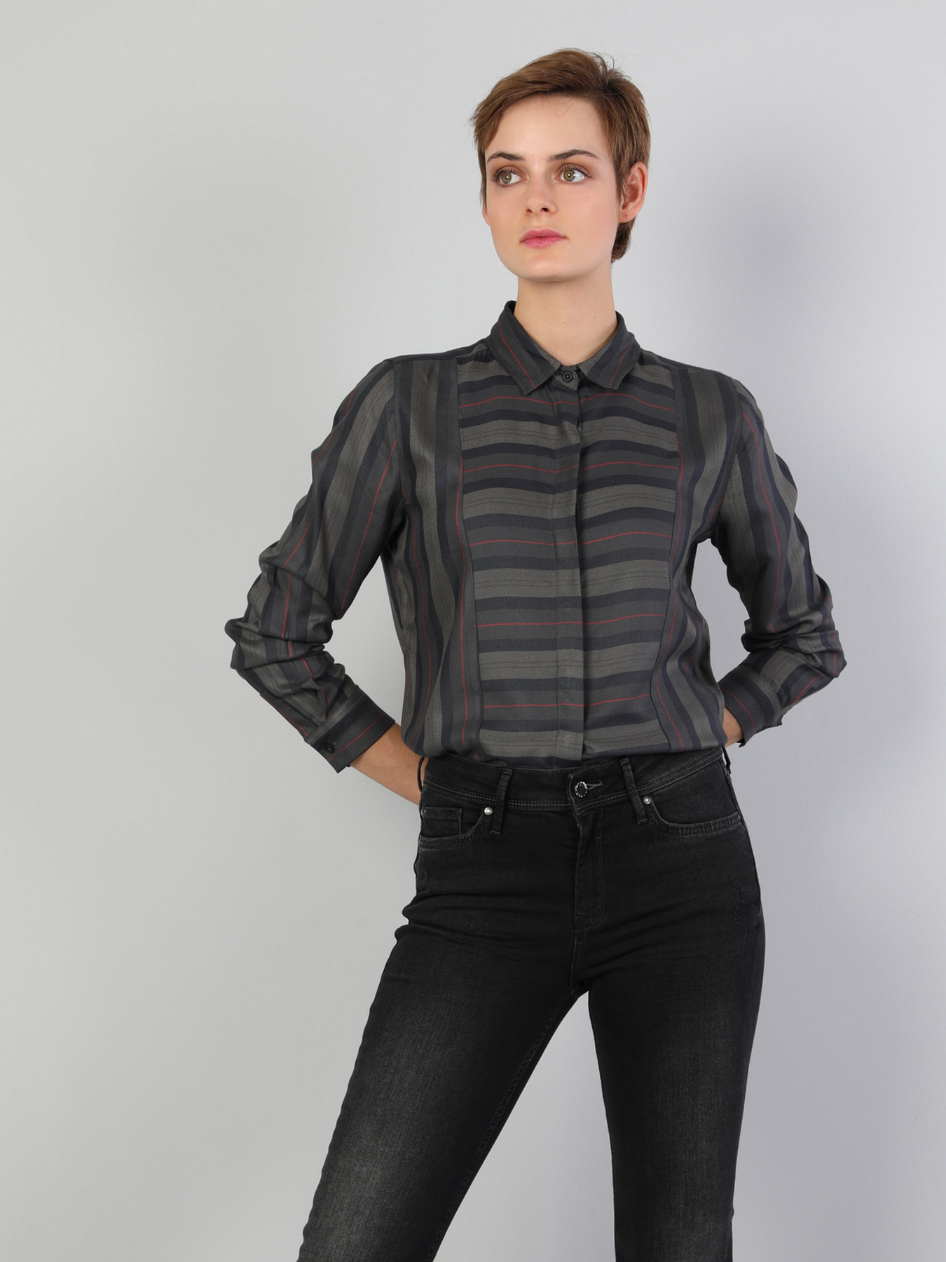 Рубашка повседневная Colin’s модель CL1045542KHA Фото