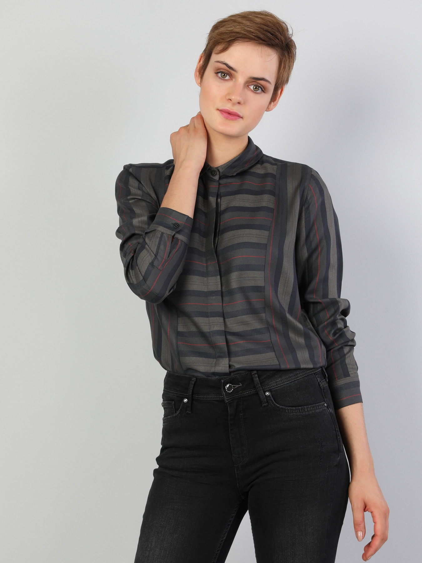 Рубашка повседневная Colin’s модель CL1045542KHA Фото