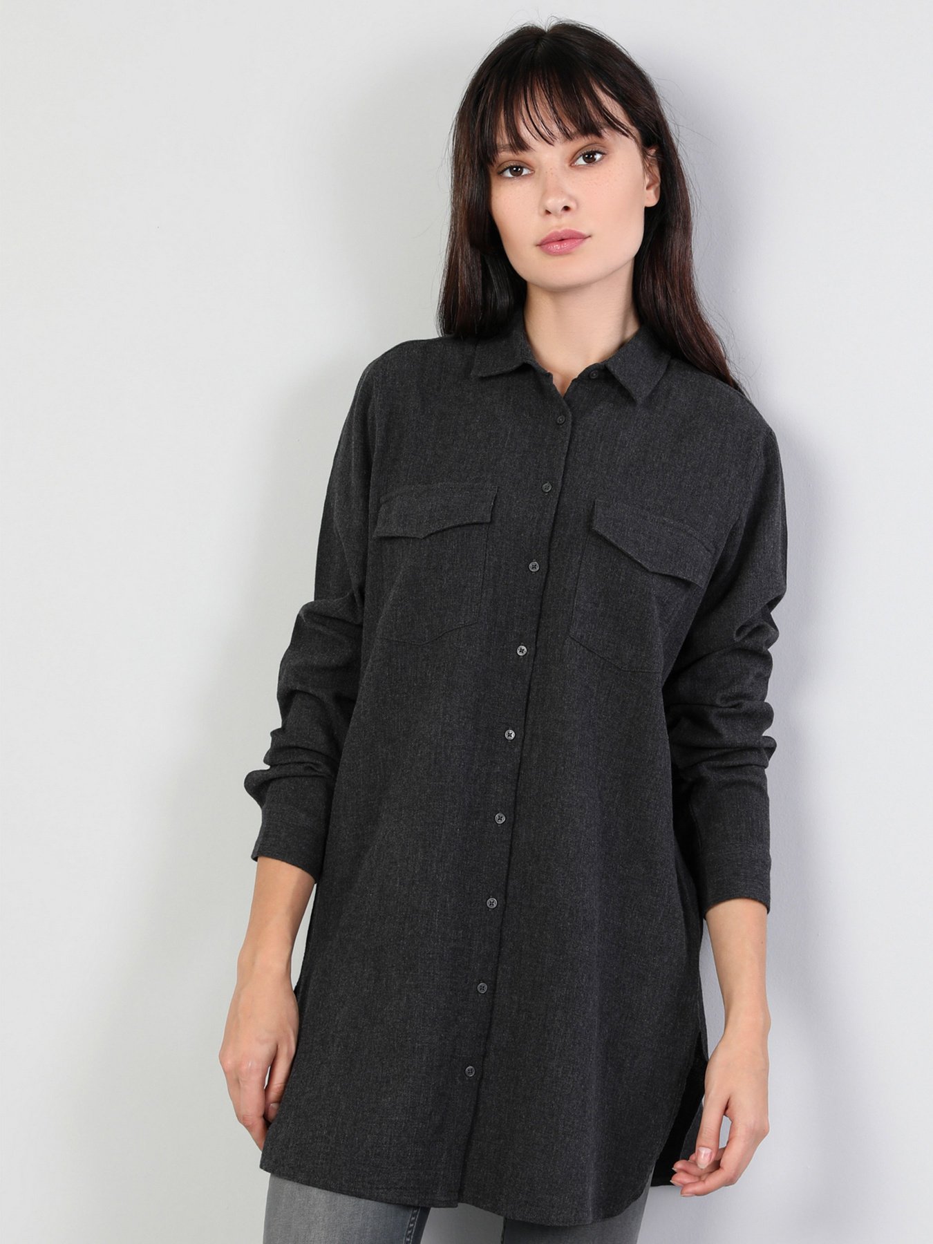 Рубашка повседневная Colin’s модель CL1045585ANT Рубашка повседневная Colin’s модель CL1045585ANT Фото