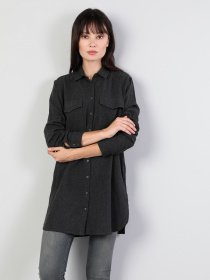 Рубашка повседневная Colin’s модель CL1045585ANT Рубашка повседневная Colin’s модель CL1045585ANT Фото