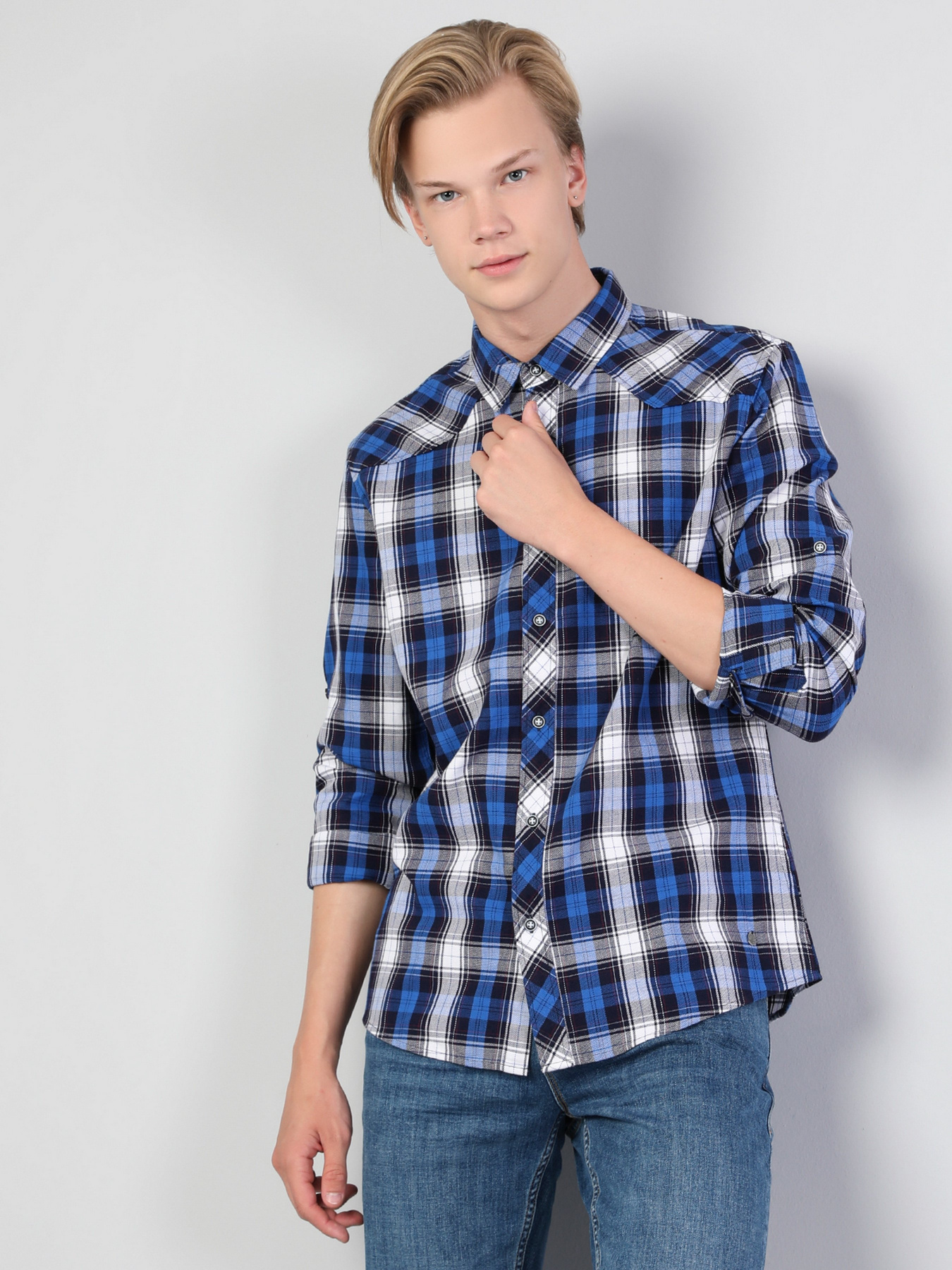 Рубашка повседневная Colin’s модель CL1045610BLS Фото