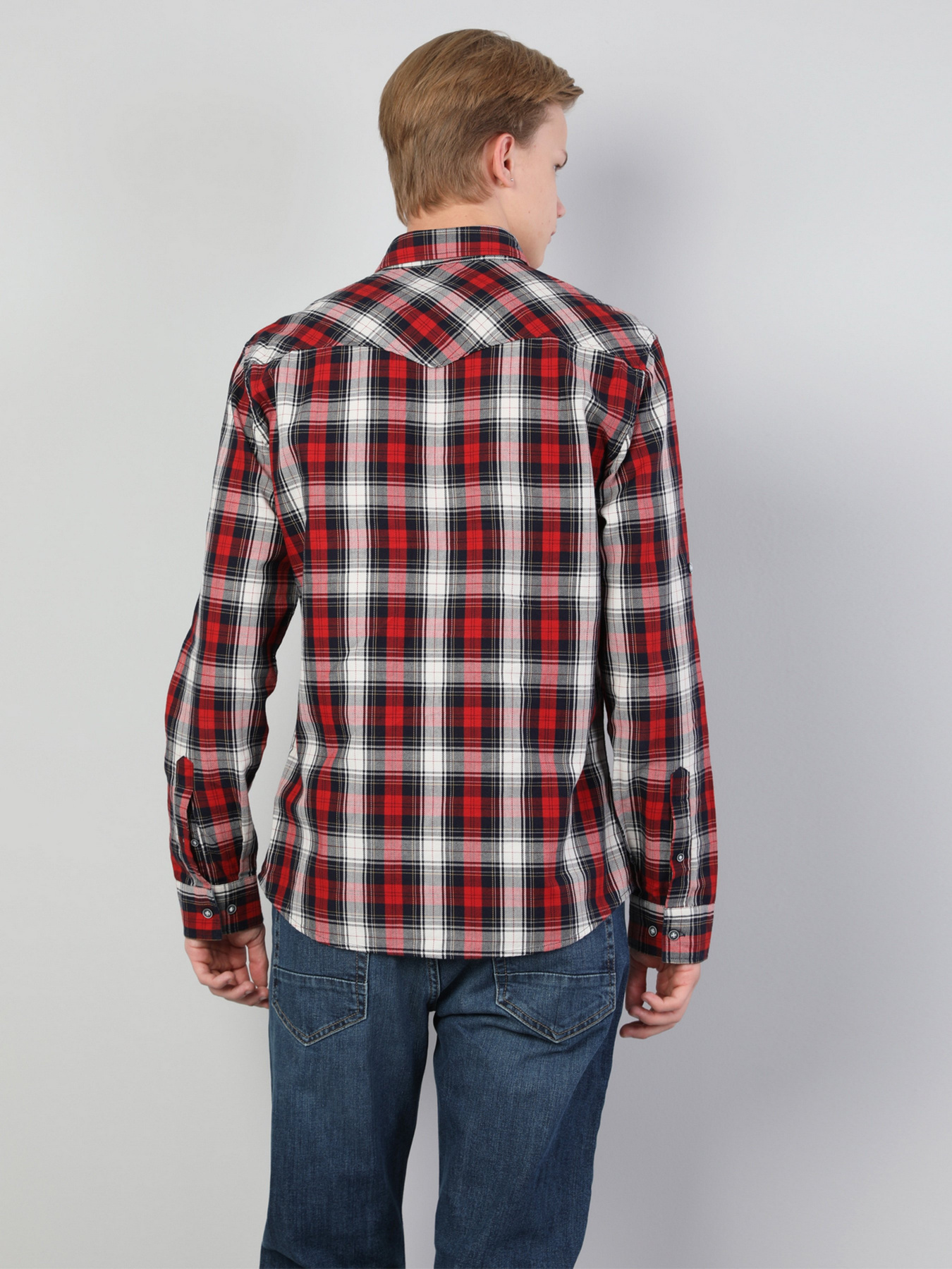 Рубашка повседневная Colin’s модель CL1045610RED Фото