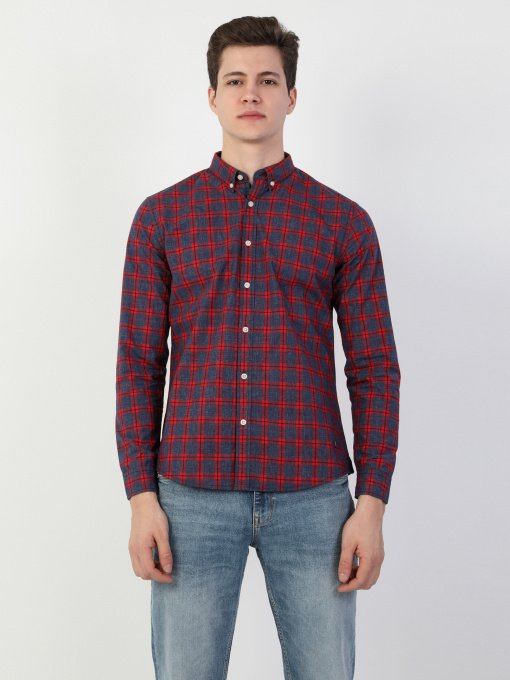 Рубашка повседневная Colin’s модель CL1046094RED Фото