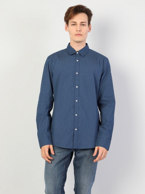 Рубашка повседневная Colin’s модель CL1046406NAV Фото