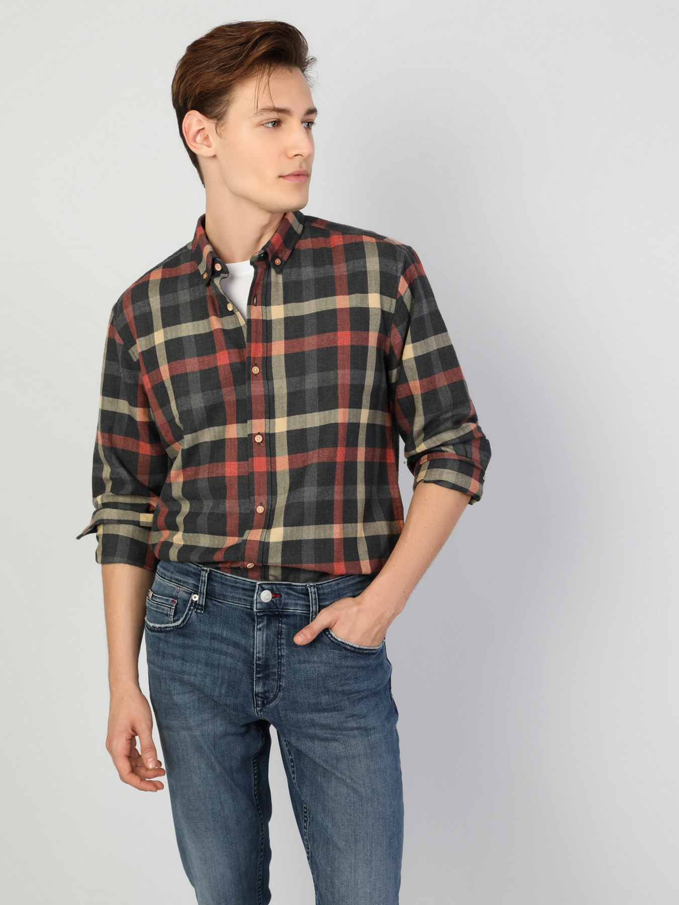 Рубашка повседневная Colin’s модель CL1046421KHA Фото