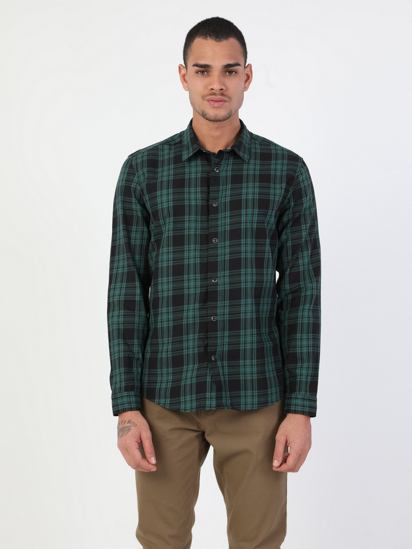 Рубашка Colin’s модель CL1046481GRN Фото