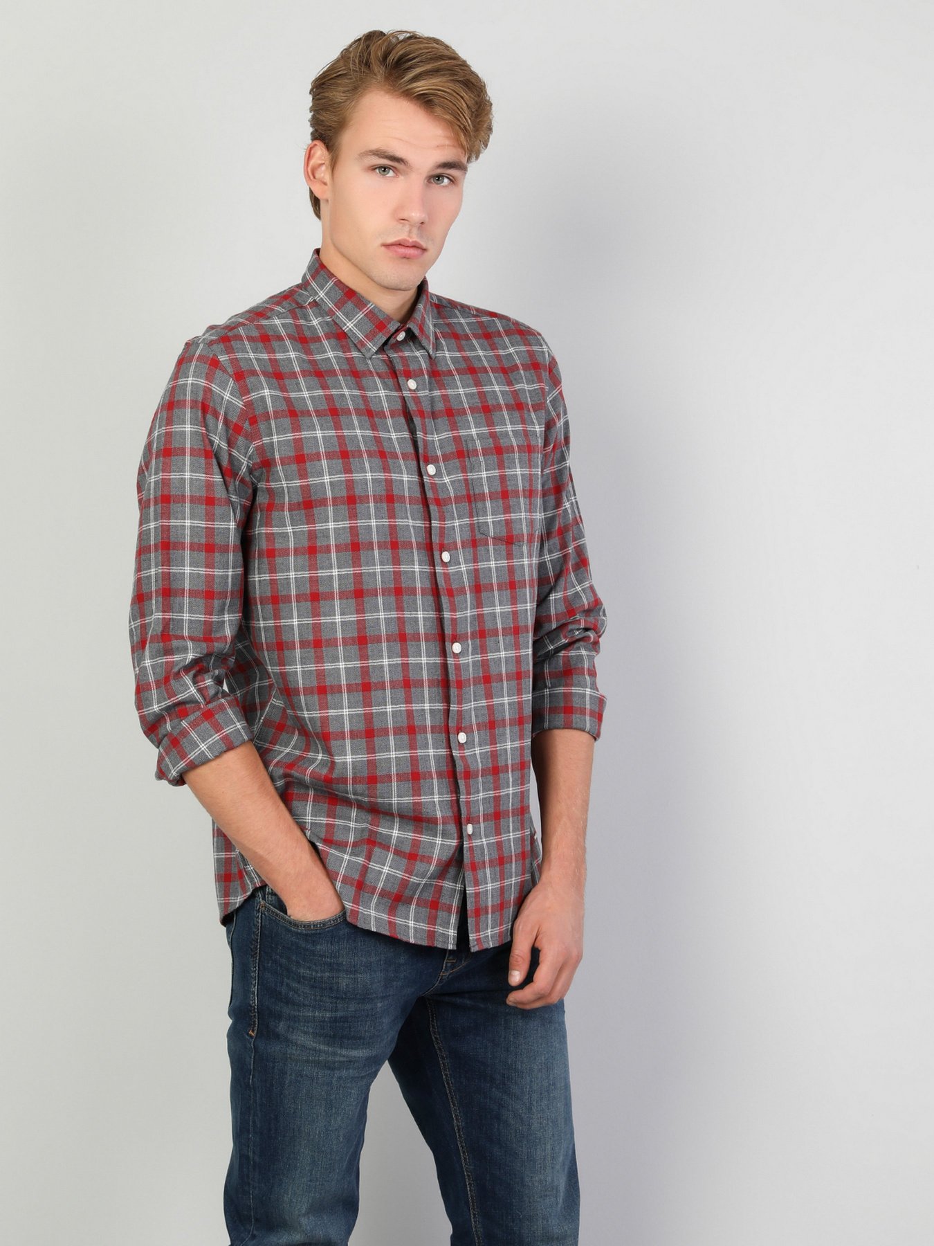 Рубашка Colin’s модель CL1046782GRA Фото