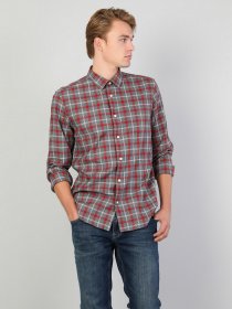 Рубашка повседневная Colin’s модель CL1046782GRA Рубашка повседневная Colin’s модель CL1046782GRA Фото