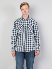 Рубашка повседневная Colin’s модель CL1046881NAV Рубашка повседневная Colin’s модель CL1046881NAV Фото