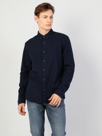 Рубашка повседневная Colin’s модель CL1047133NAV Рубашка повседневная Colin’s модель CL1047133NAV Фото