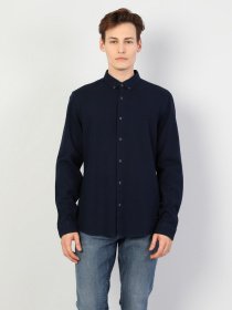 Рубашка повседневная Colin’s модель CL1047133NAV Рубашка повседневная Colin’s модель CL1047133NAV Фото