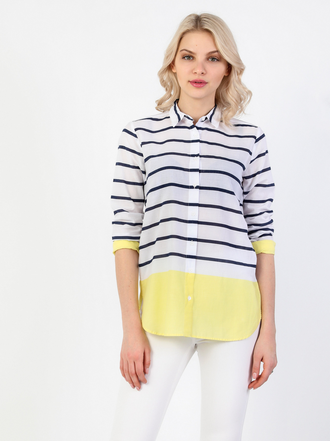 Рубашка повседневная Colin’s модель CL1047161WHT Фото