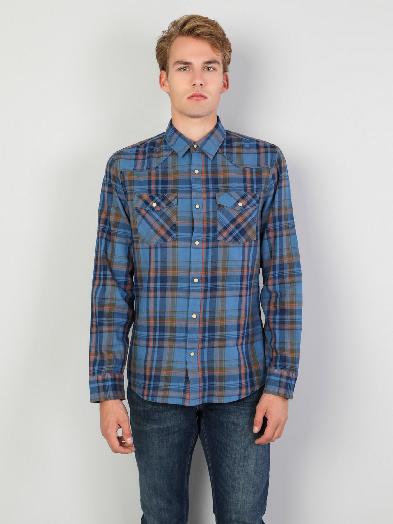 Рубашка повседневная Colin’s модель CL1047334BLE Фото